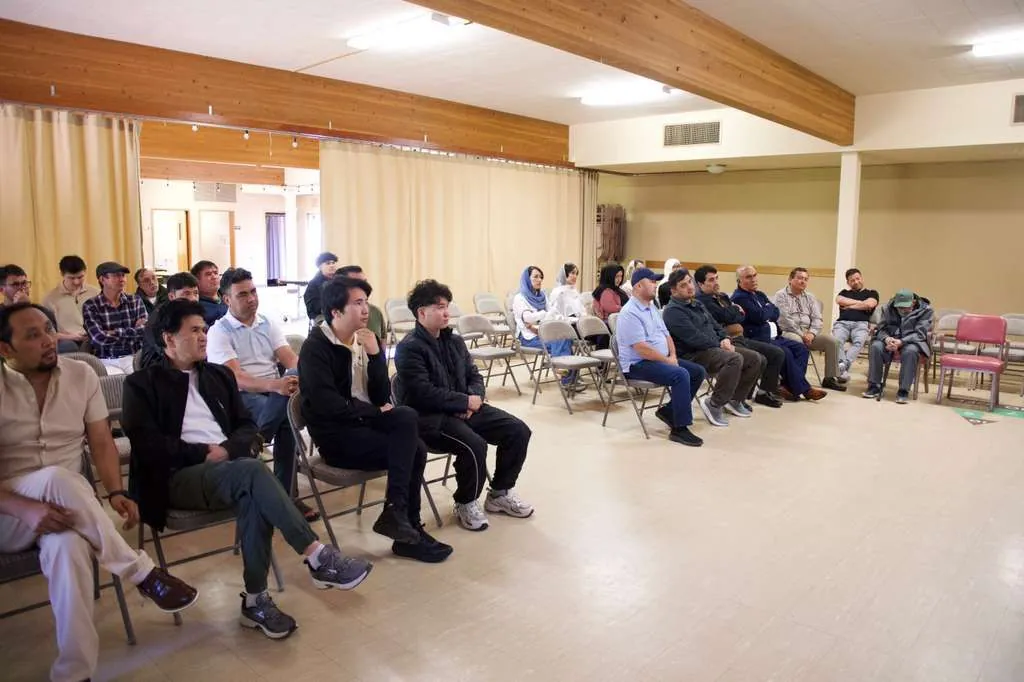 Community members at a cultural event
